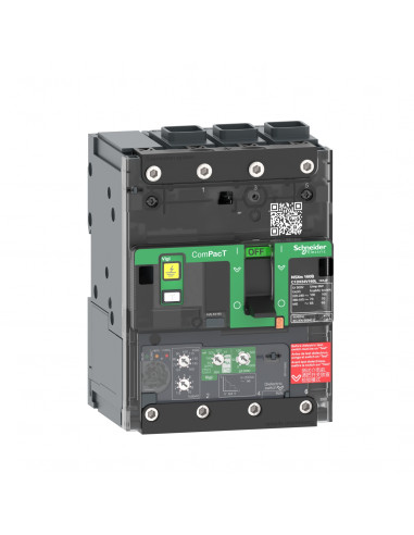 ComPacT NSXmE disjoncteur Vigi MicroLogic 4.1 50A 3P3D 16kA EverLink SCHNEIDER C11E34V050L