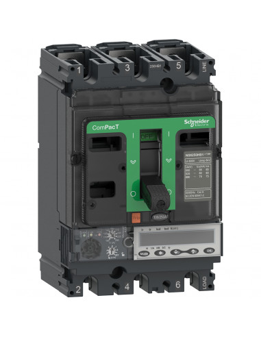 ComPacT NSX250R disjoncteur MicroLogic 6.2E 250A 3P3D 200kA fixe SCHNEIDER C25R36E250