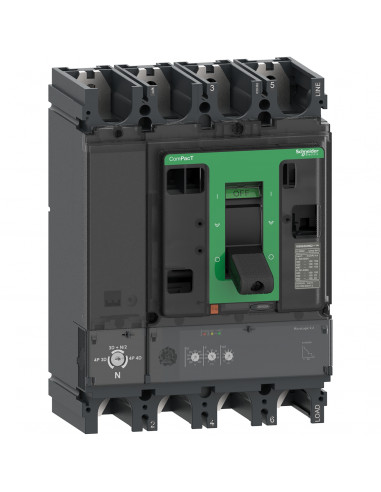 ComPacT NSX400F disjoncteur MicroLogic 2.3 400A 4P4D 36kA fixe SCHNEIDER C40F42D400