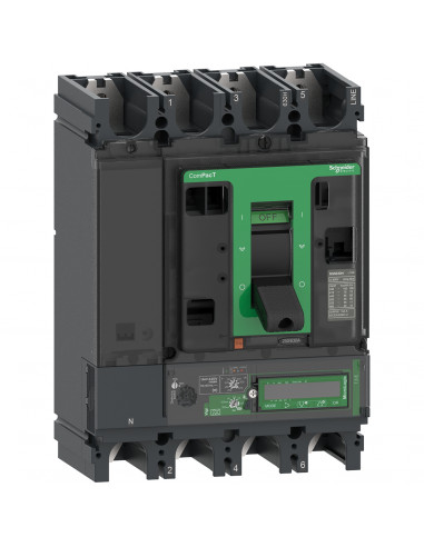 ComPacT NSX400F disjoncteur Vigi MicroLogic 7.3E 400A 4P4D 36kA fixe SCHNEIDER C40F47E400