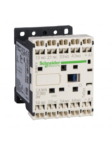 TeSys CA3K contacteur 2F+2O instantané 10A 24Vcc SCHNEIDER CA3KN223BD3