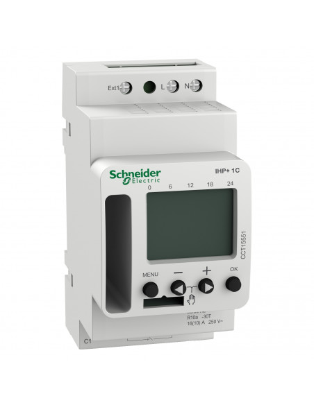 Acti9 IHP+ interrupteur horaire programmable 1 canal smart SCHNEIDER CCT15551