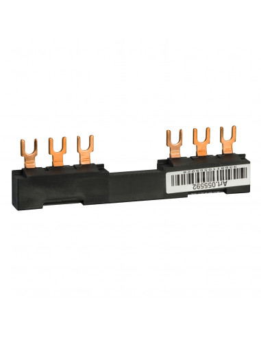 TeSys GV jeu de barre tripolaire 63A 2 dérivations pas 72 mm SCHNEIDER GV2G272