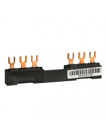 TeSys GV jeu de barre tripolaire 63A 2 dérivations pas 72 mm SCHNEIDER GV2G272