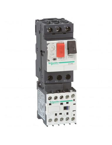 TeSys GV2ME démarreur combiné 1,6..2,5A 24Vcc SCHNEIDER GV2ME07K1BW3