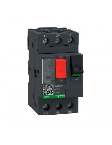 TeSys Disjoncteur moteur 9..14A Triphasé 3d déclencheur magnéto-thermique SCHNEIDER GV2ME16