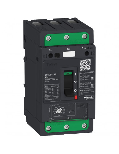 TeSys GV disjoncteur magnétique In 7A 100kA Everlink SCHNEIDER GV4LE07S