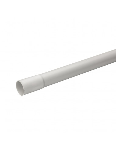 Mureva Tube conduit rigide tulipé PVC gris Ø32mm/3m au mètre linéaire SCHNEIDER IMT50632