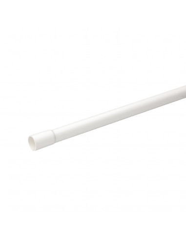 Tube conduit rigide tulipé PVC blanc  Ø20mm/3m Schneider IMT56620