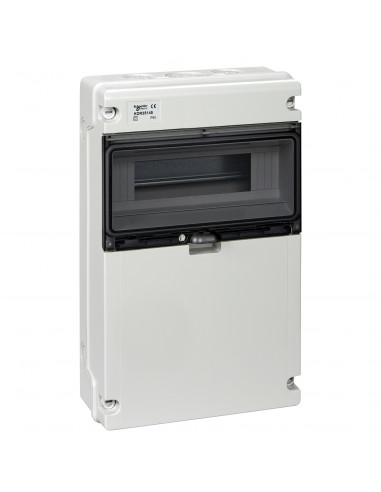 Kaedra XT coffret étanche pr prises face lisse 1rangée 12modules 400x248 IP65 SCHNEIDER KDR35145
