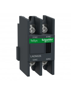 TeSys D bloc contacts auxiliaires frontaux 0F+2O cosses fermées SCHNEIDER LADN026