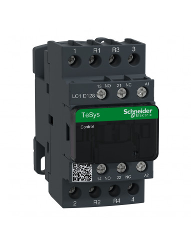 TeSys LC1D contacteur 4P (2F+2O) AC-1 440V 25A bobine 24Vca SCHNEIDER LC1D128B7