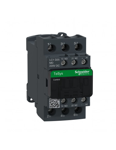 TeSys LC1D contacteur 3P AC-3 440V 25A bobine 220Vcc SCHNEIDER LC1D25MD