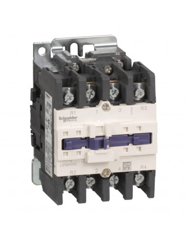 TeSys LC1D contacteur 4P (2F+2O) AC-1 440V 60A bobine 220Vca SCHNEIDER LC1D40008M5
