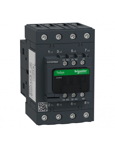 TeSys LC1D contacteur 4P AC-1 440V 60A bobine 400Vca SCHNEIDER LC1DT60AV7