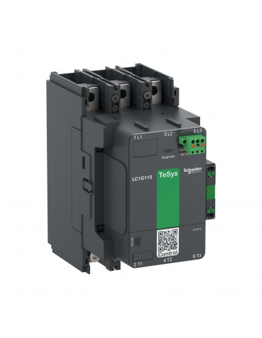Contacteur TeSys LC1G 185A 440V 3P AC3 Standard 100-250V AC-DC bobine SCHNEIDER LC1G185KUEN