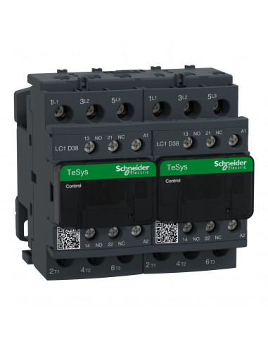 TeSys LC2D contacteur inverseur 3P AC-3 440V 38A bobine 24Vca SCHNEIDER LC2D38B7