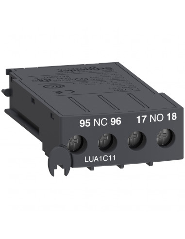 TeSys U bloc de contacts additionnels 1O+1F SCHNEIDER LUA1C11