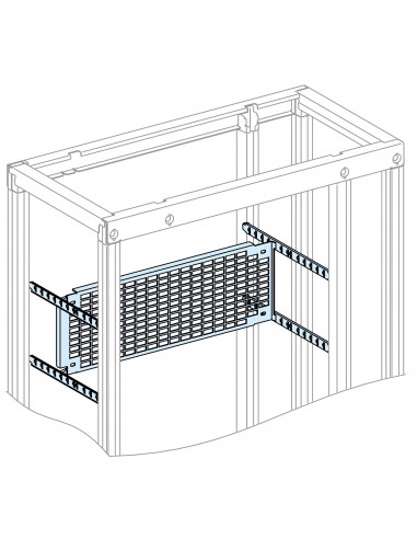 PrismaSeT P Active Platine perforée 6M + 4 traverses pour réglage en prof. SCHNEIDER LVS03572