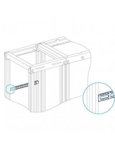 PrismaSeT P Active Supports bridage câbles L800mm lot de 4 SCHNEIDER LVS08778