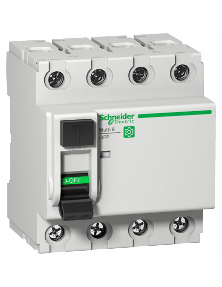 Multi9 Interrupteur différentiel GFP 4P 25A 260mA type Asi 480Y/277V SCHNEIDER M9R84425