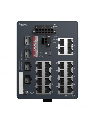 Modicon Managed Switch 20TX/4GE-SFP SCHNEIDER MCSESM243F4LG0