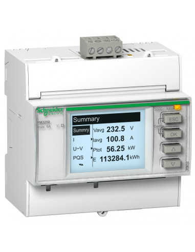 PowerLogic centrale de mesure PM3255 modulaire mémoire Modbus SCHNEIDER METSEPM3255