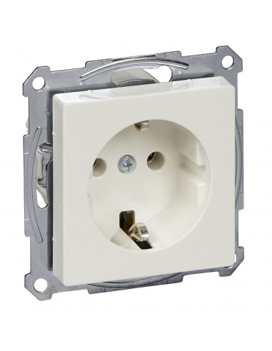 System M Prise courant 2 p terre s huko mp blanc SCHNEIDER MTN2301-0319
