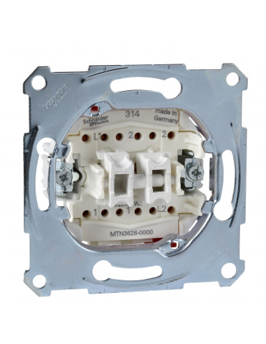 D-Life interrupteur double va-et-vient 16A méca seul SCHNEIDER MTN3626-0000