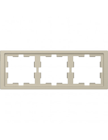 D-Life cadre de finition blanc sable 3 postes SCHNEIDER MTN4030-6533