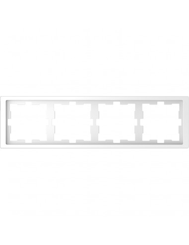 D-Life cadre de finition blanc lotus 4 postes SCHNEIDER MTN4040-6535