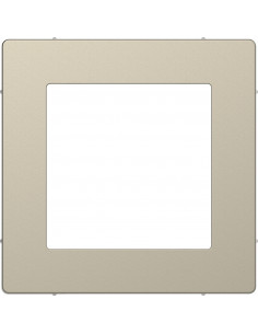 D-Life cadre de finition pour méca 45x45 Unica blanc sable 1 poste SCHNEIDER MTN4089-6033