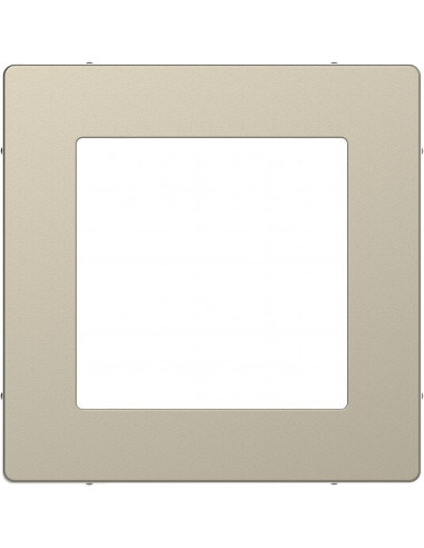 D-Life cadre de finition pour méca 45x45 Unica blanc sable 1 poste SCHNEIDER MTN4089-6033