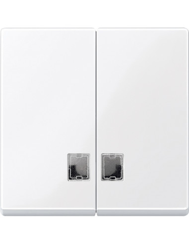Merten M-Plan enjoliv. commande lumineuse double d'éclairage antimicrob. SCHNEIDER MTN438525
