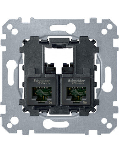 System M mecanisme RJ45 Double cat6 UTP SCHNEIDER MTN4576-0002