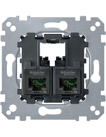 System M mecanisme RJ45 Double cat6 UTP SCHNEIDER MTN4576-0002
