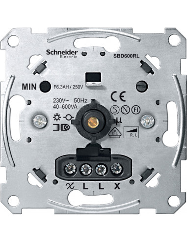 Systeme M variateur rotatif pour charges L 40-600W/VA SCHNEIDER MTN5133-0000