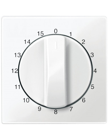 Merten M-Plan enjoliveur minuterie rotative 15 minutes blanc pol. brillant SCHNEIDER MTN567419