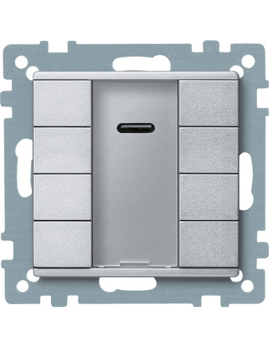KNX M-Plan commande multifonction 8 BP avec récepteur IR aluminium SCHNEIDER MTN627960