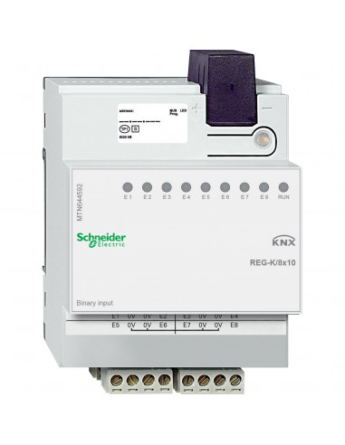 KNX module d'entrée binaire KNX 8x10V SCHNEIDER MTN644592