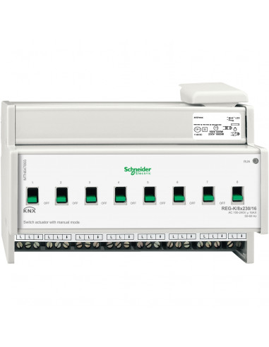 KNX actionneur de commutation 8x230V 16A à commande manuelle SCHNEIDER MTN647893