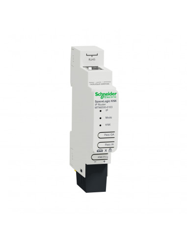 SpaceLogic KNX IP routeur secure rail Din SCHNEIDER MTN6500-0103