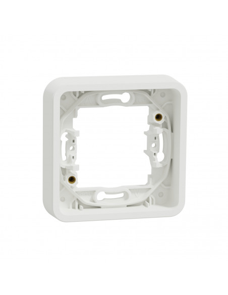 Mureva Styl Cadre 1 poste encastré IP55 IK08 blanc SCHNEIDER MUR39107