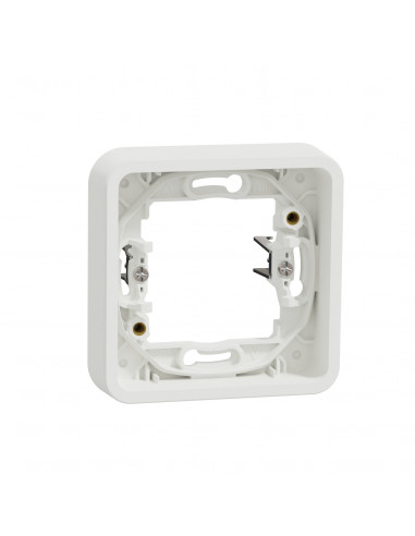 Mureva Styl Cadre 1 poste à griffes encastré IP55 IK08 blanc SCHNEIDER MUR39108