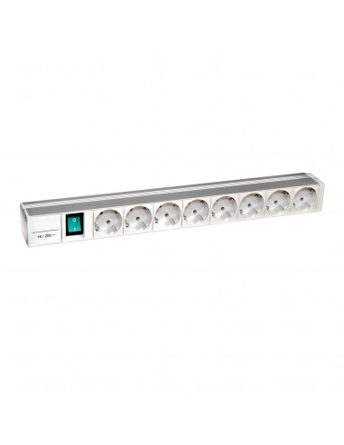 Actassi rail 1U 8prises + interrup 19P NF SCHNEIDER NSYAPU19F8S