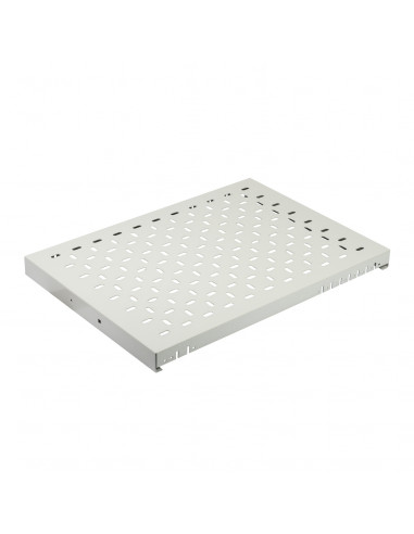 Actassi plateau fixe perforé 19P 1U 800 mm RAL 7035 SCHNEIDER NSYBBF1U60P