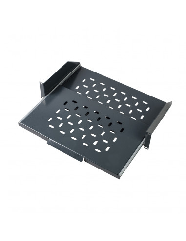 Actassi plateau support téléscopique 19P 2U prof. 250mm RAL 7016 SCHNEIDER NSYBT2U25PG