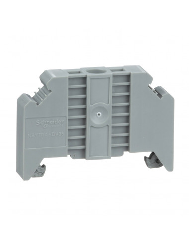 Butée d'arrêt à visser sur rail DIN 35mm largeur 95mm marquable SCHNEIDER NSYTRAABV35