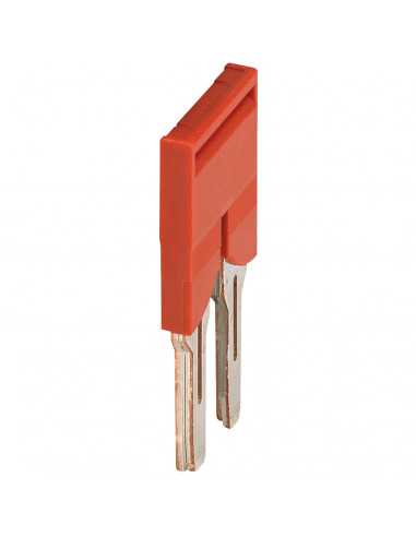 Pont enfichable 2 points pour bornes 6mm² rouge SCHNEIDER NSYTRAL62