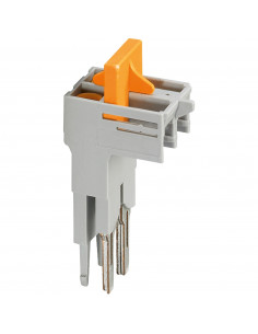 Pont de couplage 2 pts enfichable pour borne vissée NSYTRV63TTD orange SCHNEIDER NSYTRASJ2 2